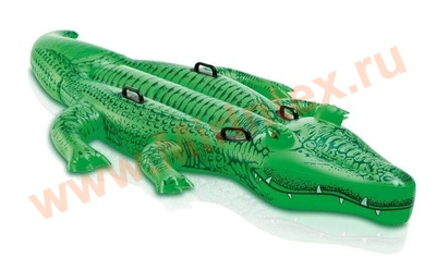 INTEX Плотик Крокодил 203х114 см, от 3 лет