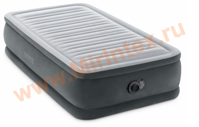 Надувные кровати INTEX 64412 Comfort-Plush 99х191х46 см (с встроенным насосом 220В)