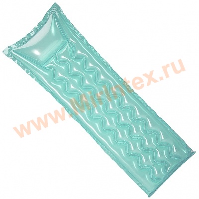 INTEX Пляжный надувной матрас Relax-A-Mat 183х69 см (бирюзовый)
