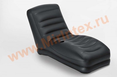 INTEX Шезлонг надувной 81х173х91 см (чёрный)