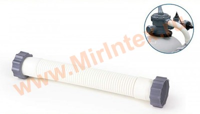 INTEX 11390 Шланг для фильтр-насоса с гайками, ф38 мм, длина 31 см