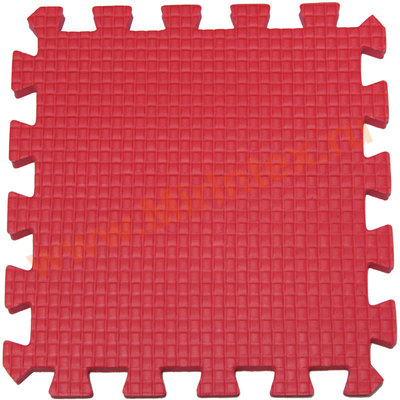 Будо-мат "С креплением ласточкин хвост" 50х50х1см (Красный)