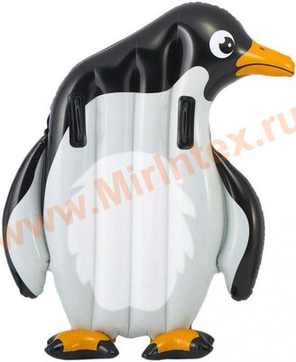 INTEX 58151 Надувной плотик Пингвин 114х94 см с держателями, от 6 лет.(без насоса)