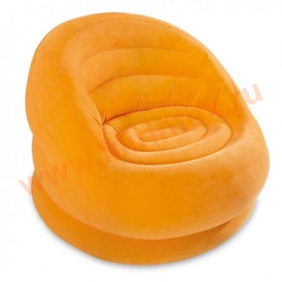 INTEX Кресло надувное "Lumi Chair" 112х104х79 см (оранжевое)