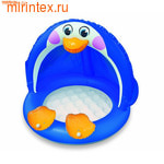 INTEX Бассейн детский "Пингвин" с надувным дном 102х83 см (от 1 года)