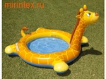 INTEX Бассейн детский "Жираф" с распылителем 208х157х99 см (от 3-х лет)