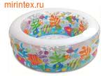 INTEX Детский бассейн "Аквариум" с надувным дном 152х56 см (от 6-и лет)