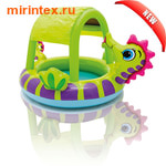 INTEX Бассейн детский "Морской конёк" с навесом 188х147х104 см