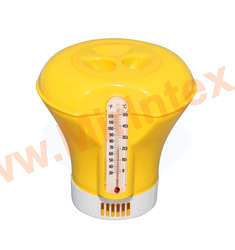 Bestway 58209 Дозатор-поплавок с термометром для бассейна 18,5 см (желтый)