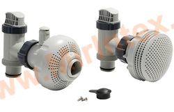 INTEX 10747/25025 Плунжерные клапана в сборе с фильтрующими муфтами(компл.2+2 шт) д/всех типов фильтр-нас.,патрубок 38мм (1,5")