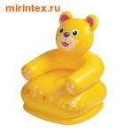 INTEX Кресло надувное "Медведь" 65х64х75 см