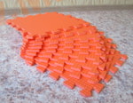 Мягкий детский конструктор (Оранжевый) 33х33х0.9 см