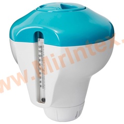 INTEX 29043 Дозатор плавающий, с градусником, для гранул и таблеток до 20 гр (12.5 см)