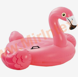 Надувной плотик для плавания Розовый фламинго 147х140х94см, макс.нагрузка до 40 кг, 2 прочные ручки, от 3-х лет, без насоса,Splash summer, Intex 57558