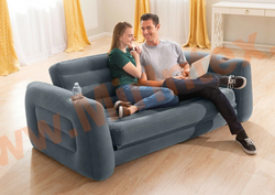 Надувной диван трансформер 203х224х66 см, двухместный, без насоса, Pull-Out Sofa, Intex 66552