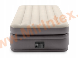 Надувные кровати INTEX Prime comfort elevated Dura-Beam Plus 99Х191Х51 см, встроенный насос 220V
