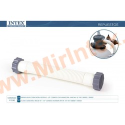 INTEX 11536 Шланг для фильтра-насоса с гайками, ф 38 мм, длина 36 см