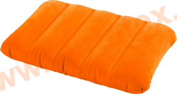 INTEX 68676 Подушка надувная, флокированная 43х28х9 см, оранжевая, универсальная(без насоса)