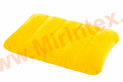 Детская надувная подушка 43х28х9 см, флокированная, желтая, от 3-х лет, макс.нагрузка до 25 кг.,без насоса, intex 68676