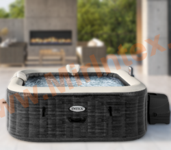  196  196 x 71 , Intex Pure Spa Greystone Deluxe Square 28452