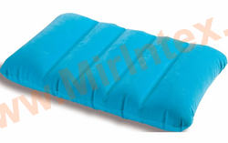 Детская надувная подушка 43х28х9 см, флокированная, голубая, от 3-х лет, макс.нагрузка до 25 кг.,без насоса, intex 68676