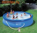 INTEX Бассейн надувной 457х91см (с фильтр-насосом 220 В)