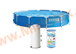   Intex 28212 Metal Frame 366  76 ,  - 